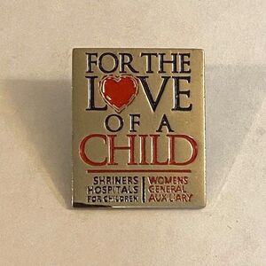 Shriners For the Love of a Child Hospitals Womens Auxiliary Metal Lapel Pin